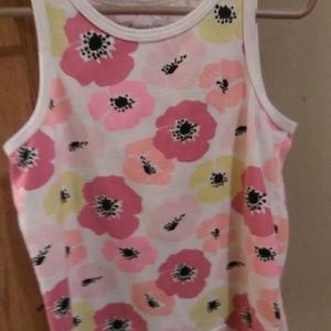 tank top flowers 5t never wore no tags